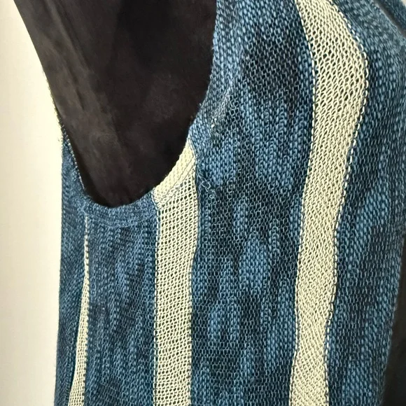 LuLaRoe Blue & Cream Joy Vest size XS - Picture 4 of 11